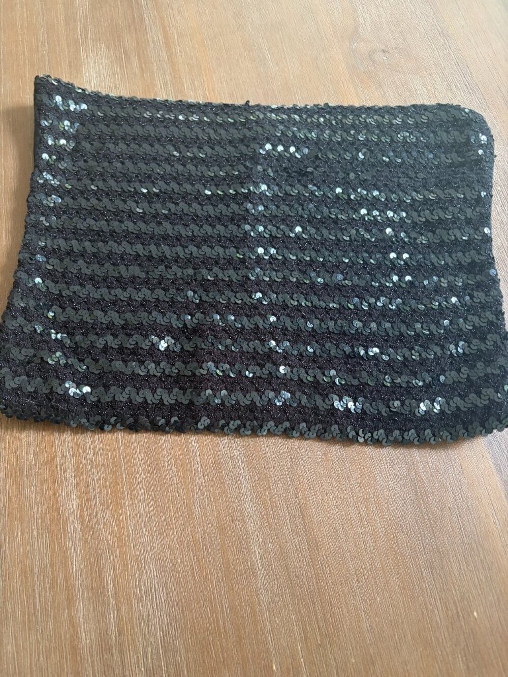 Top Bustier Bandeau Tube à Paillettes Sequins Noires – Neuf 38/40
